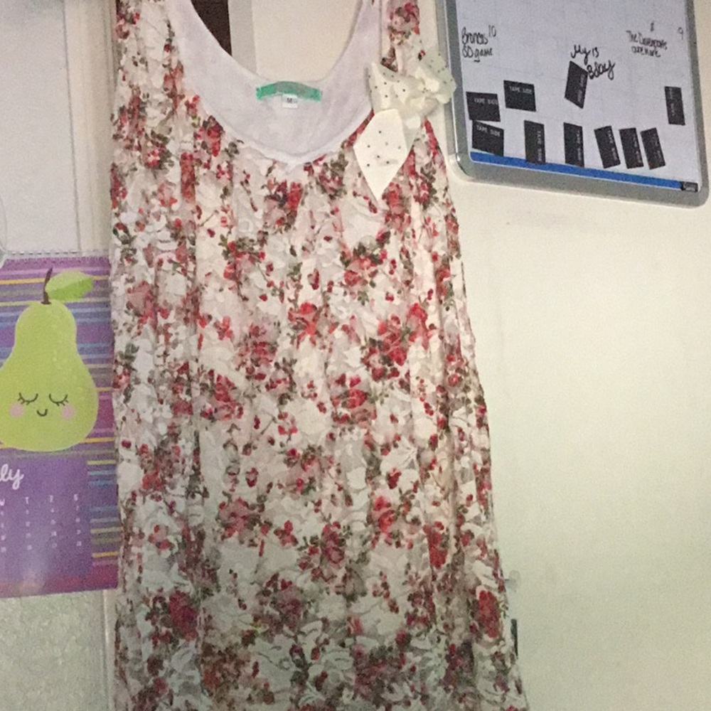White floral shirt